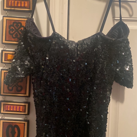 Vintage PEAK EVENINGs GOWN SIZE 8 black $75 - Picture 5 of 8